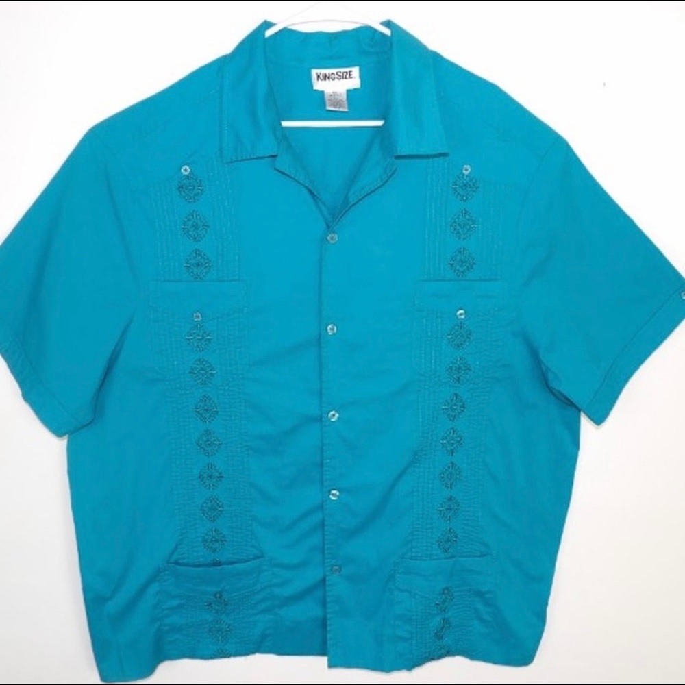 Vintage Size 3XL / Guayabera Cuban Wedding Shirt